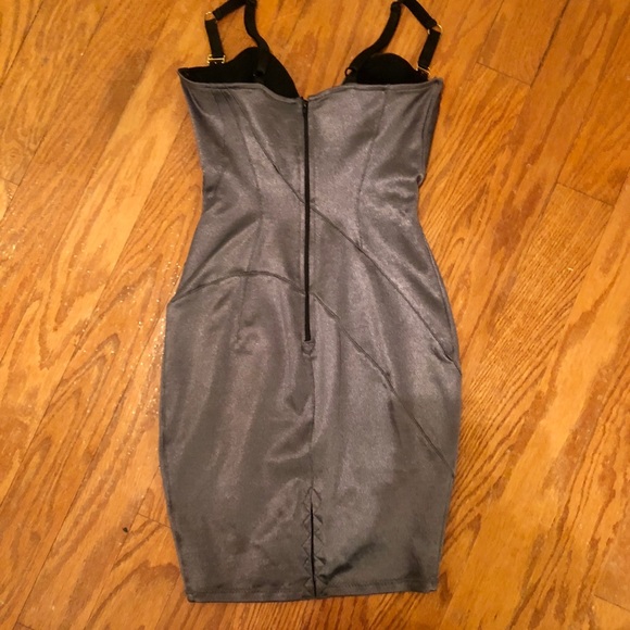 Slate gray Mark Wong Nark mini dress size xs - Picture 3 of 7